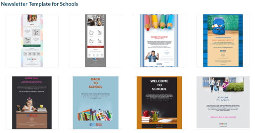Templates for back to school email campaigns