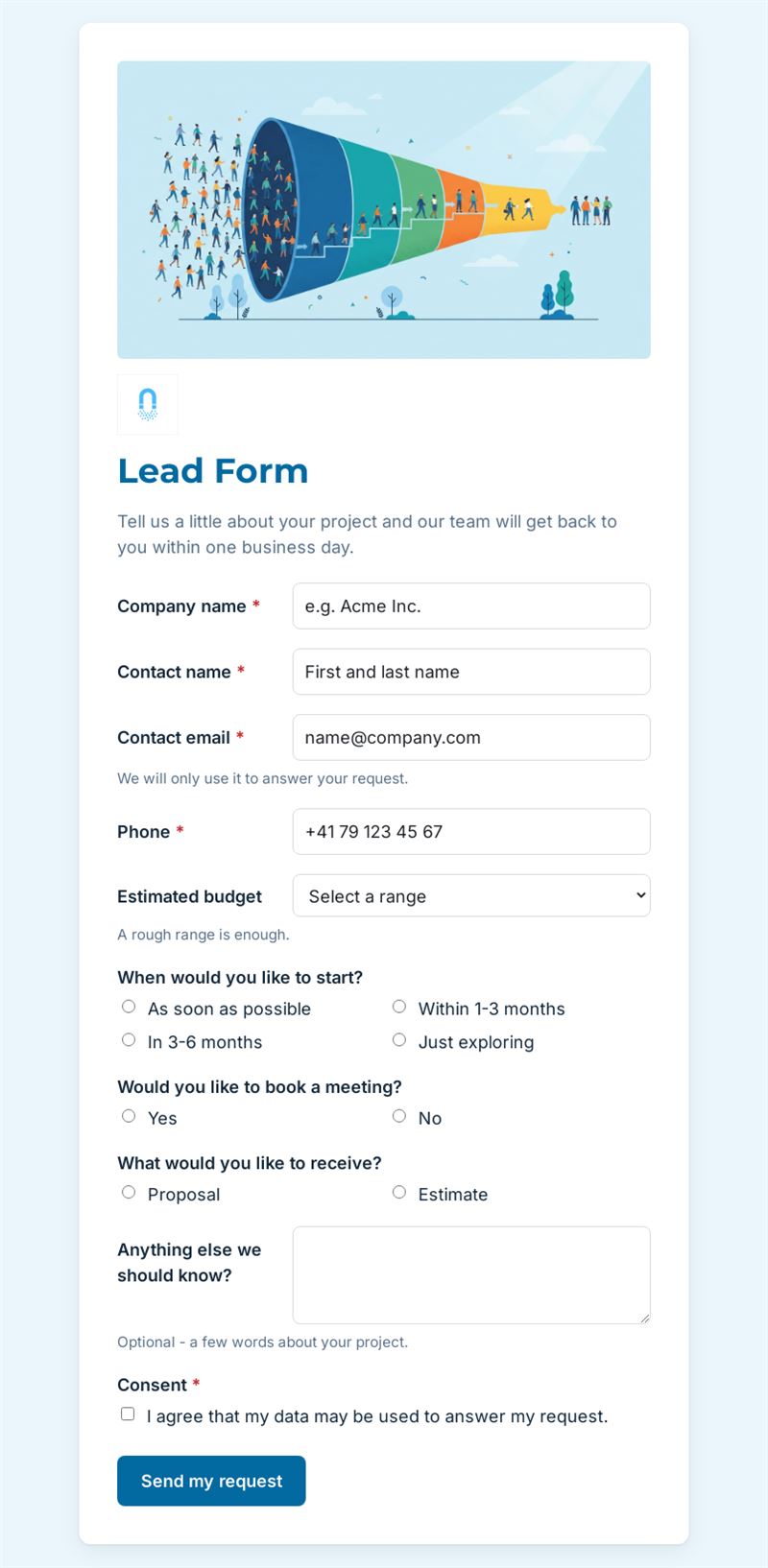 Lead Capture Form
