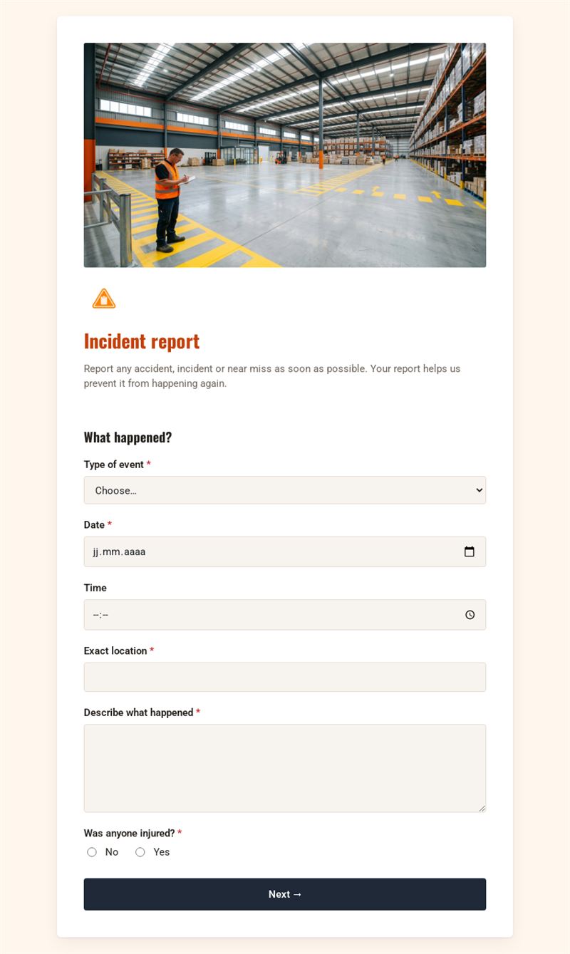 Incident report