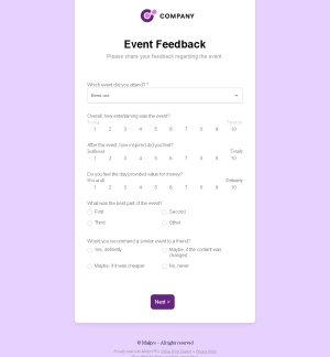 Event Feedback Survey