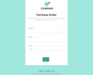 Purchase Order Request Form
