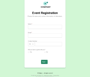 Event Registration Form