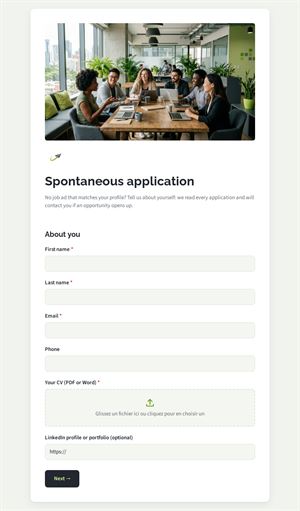 Spontaneous application