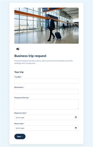 Business trip request