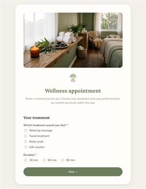 Wellness appointment
