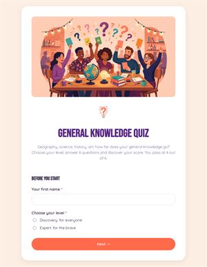 General knowledge quiz