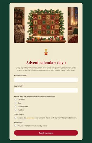 Advent calendar: day 1