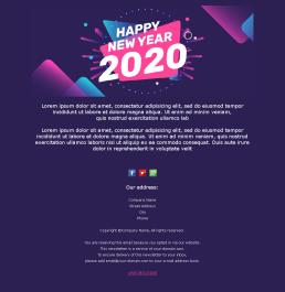 New Year Newsletter Template from www.mailpro.com