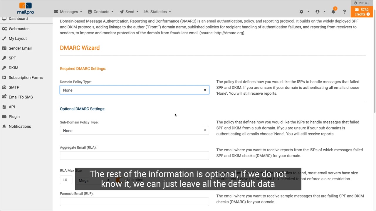 How to generate your DMARC Record