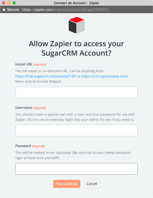 Setup SugarCRM 3