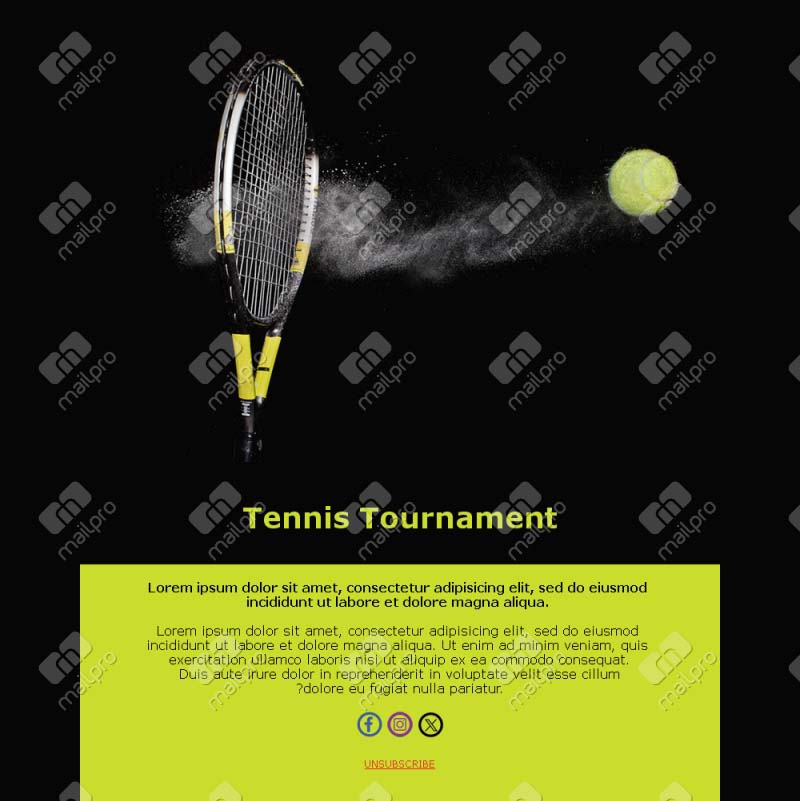 Exciting Tennis Match Templates