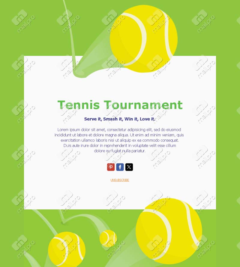 Exciting Tennis Match Templates