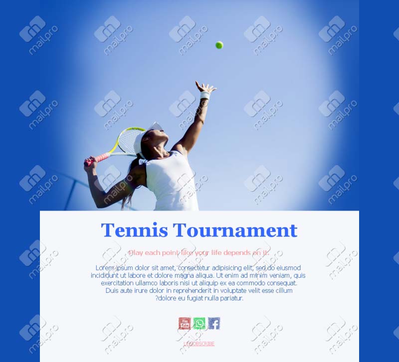 Exciting Tennis Match Templates