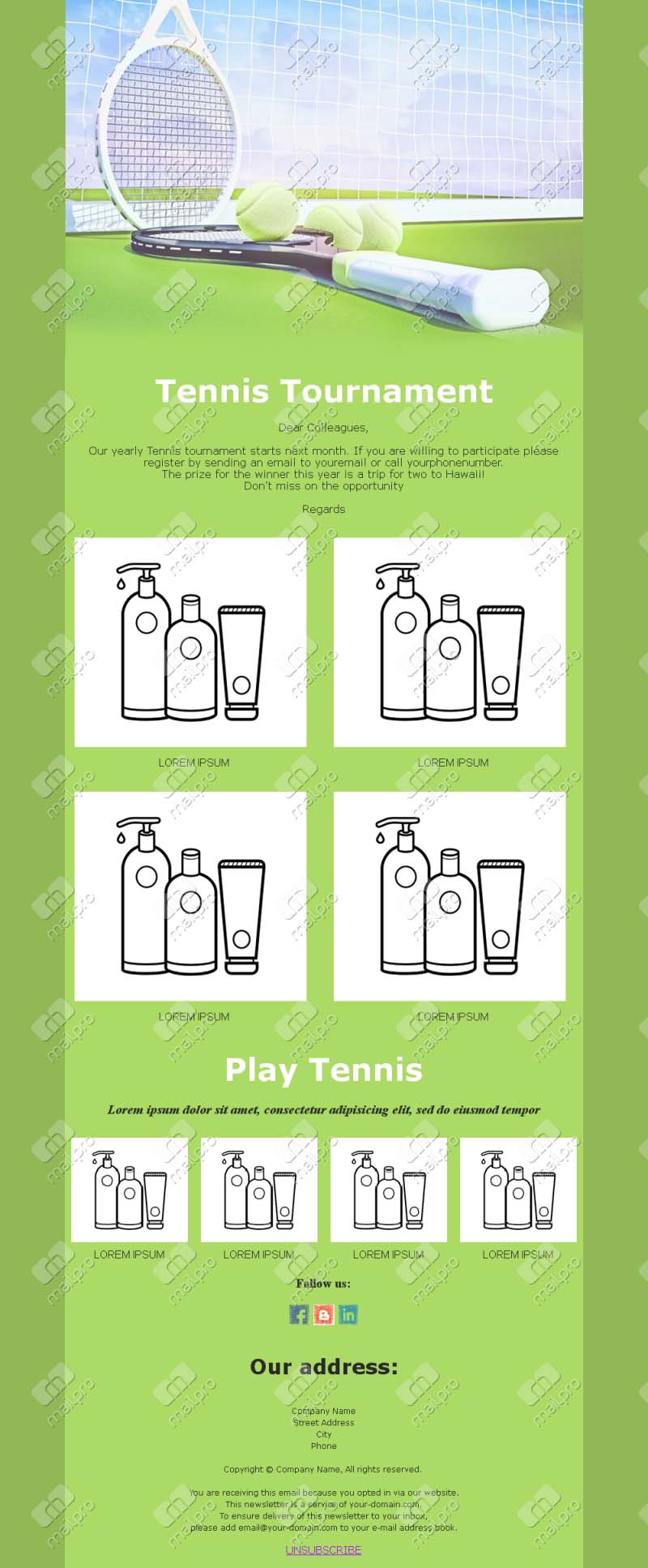 Exciting Tennis Match Templates