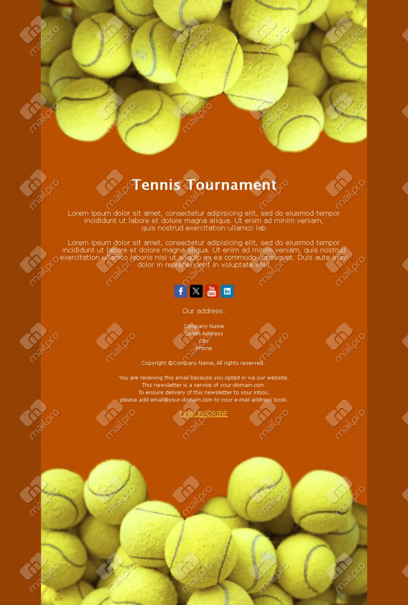 Exciting Tennis Match Templates