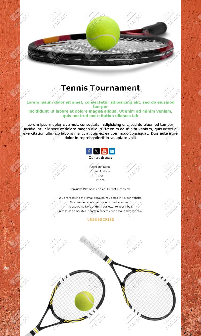 Exciting Tennis Match Templates