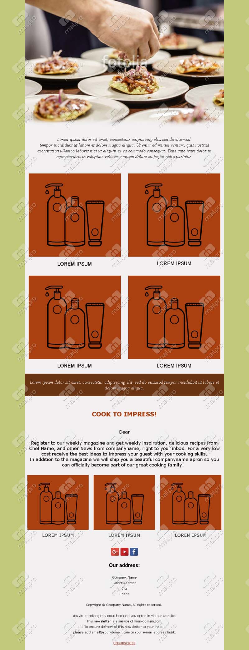 Delicious Cooking Recipe Templates