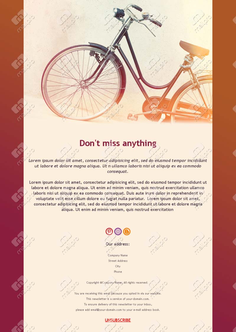 Adventurous Bike Trail Templates
