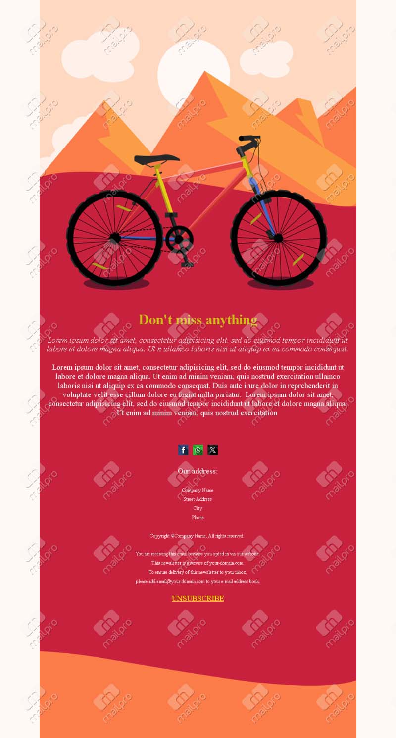 Adventurous Bike Trail Templates