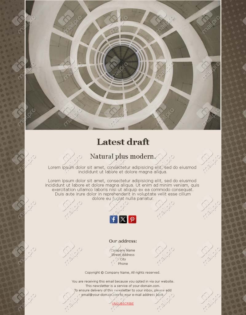 Elegant Architecture Email Templates