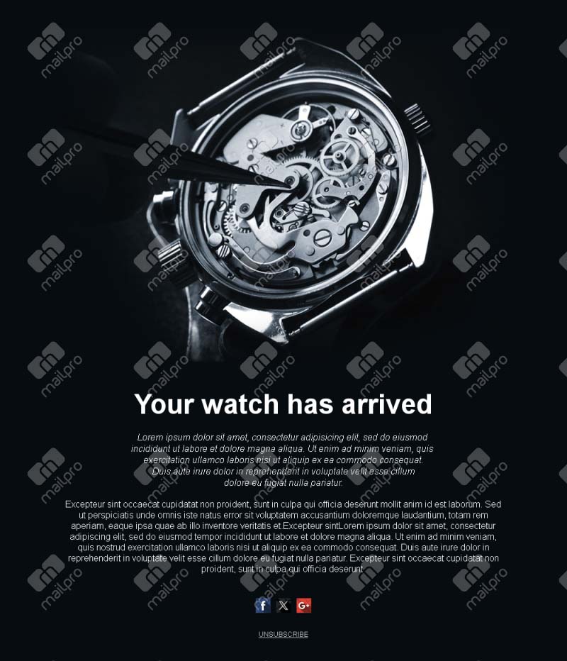 Luxury Watch Collection Templates