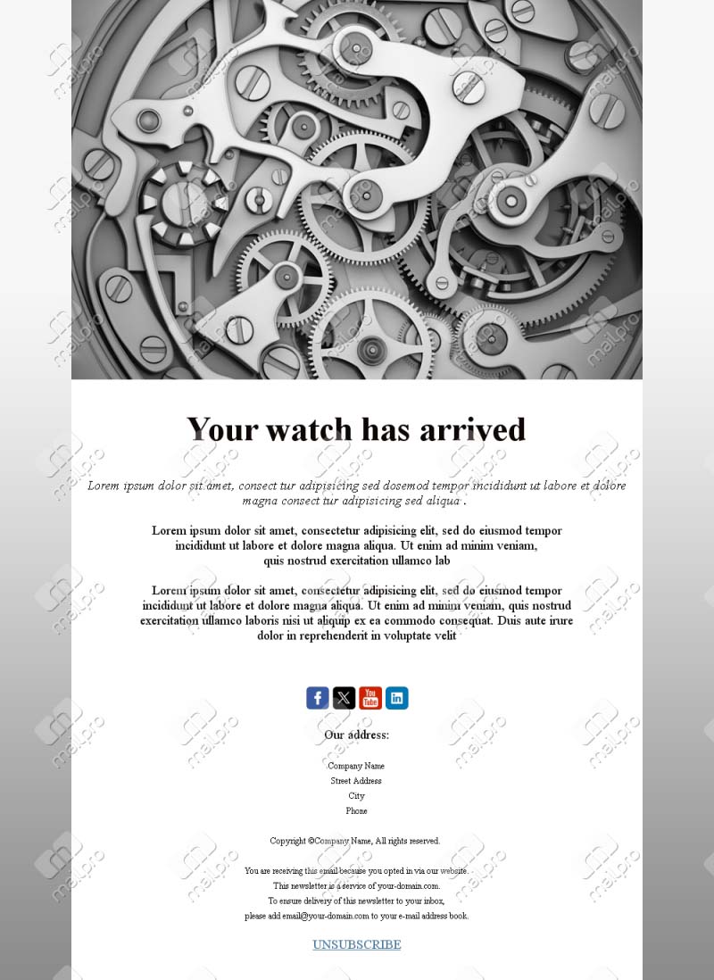 Luxury Watch Collection Templates