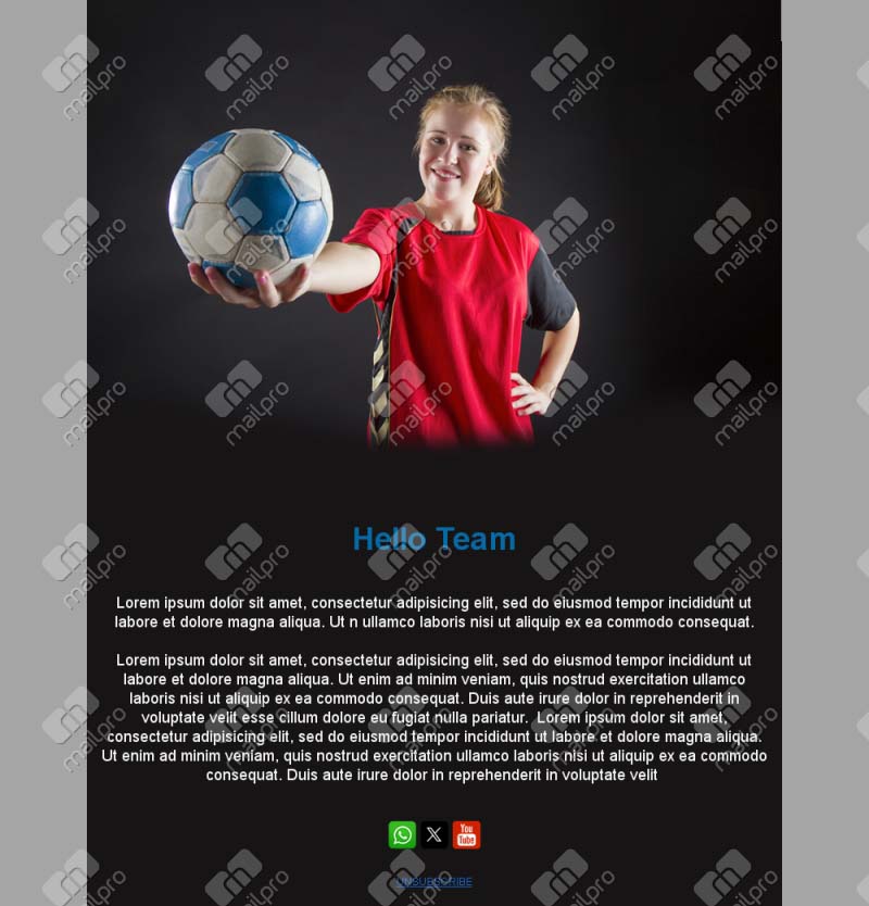 Handball Game Emails