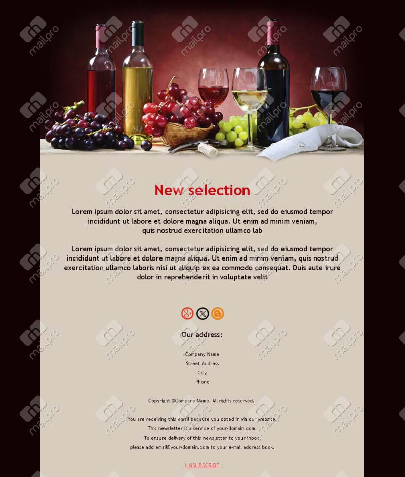 Vineyard Email Designs
