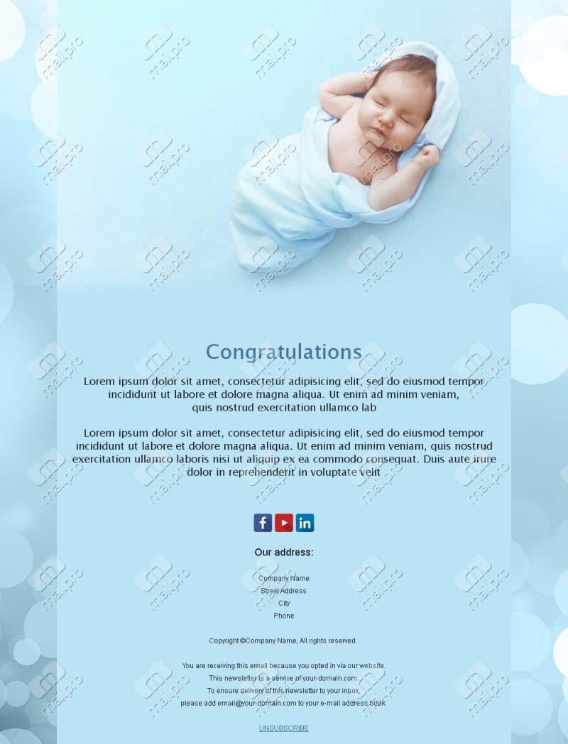 Newborn Celebration Emails