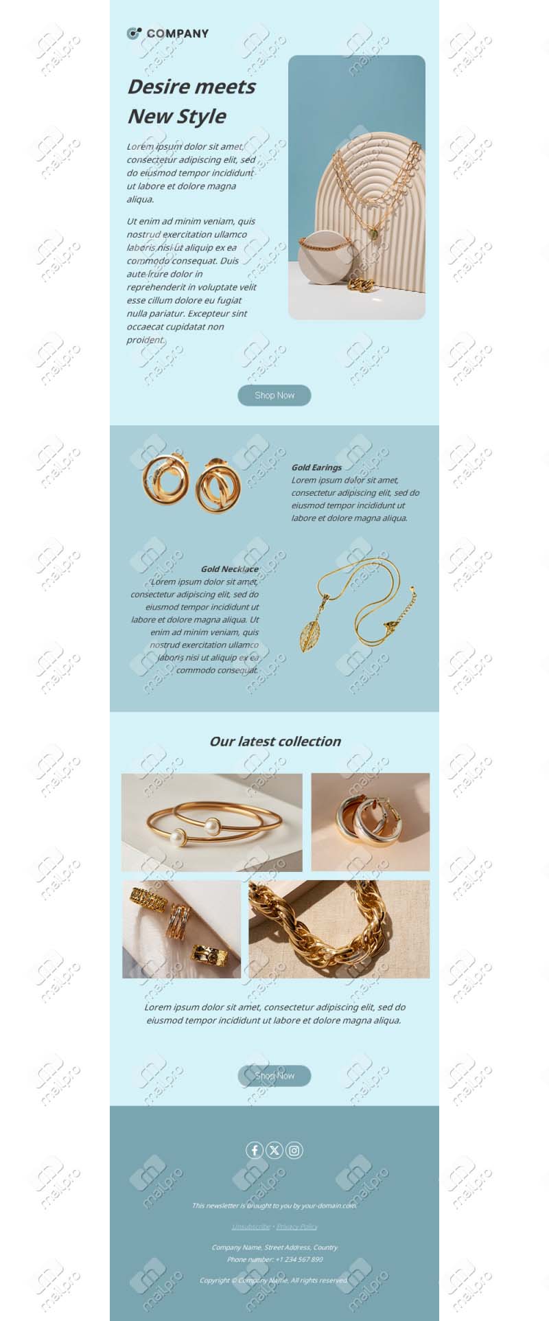 Jewelry Email Templates