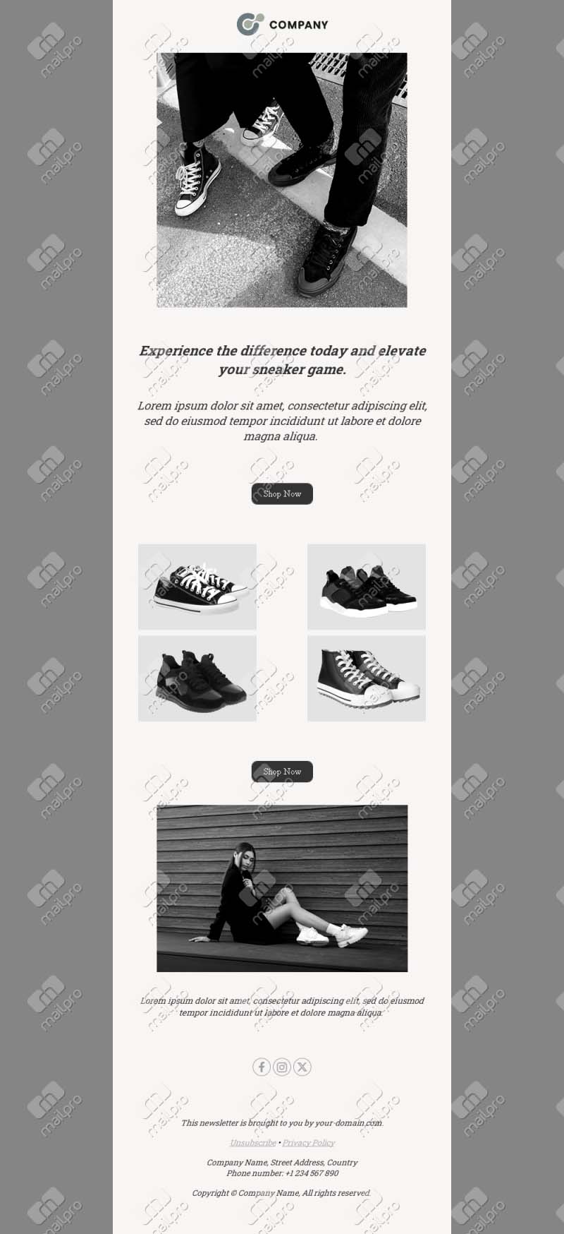 Fashion Email Template – New Collection