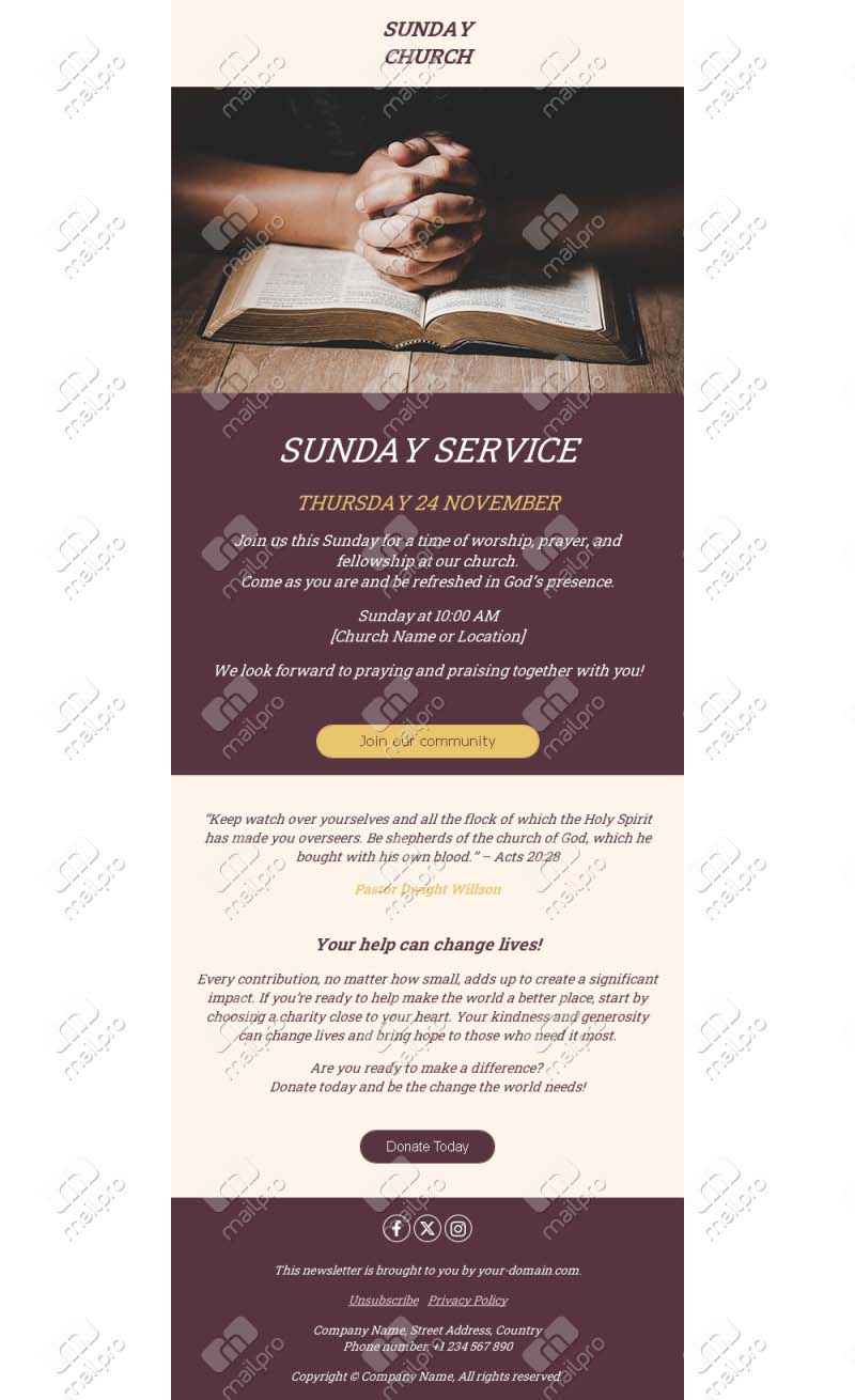Community Faith Update