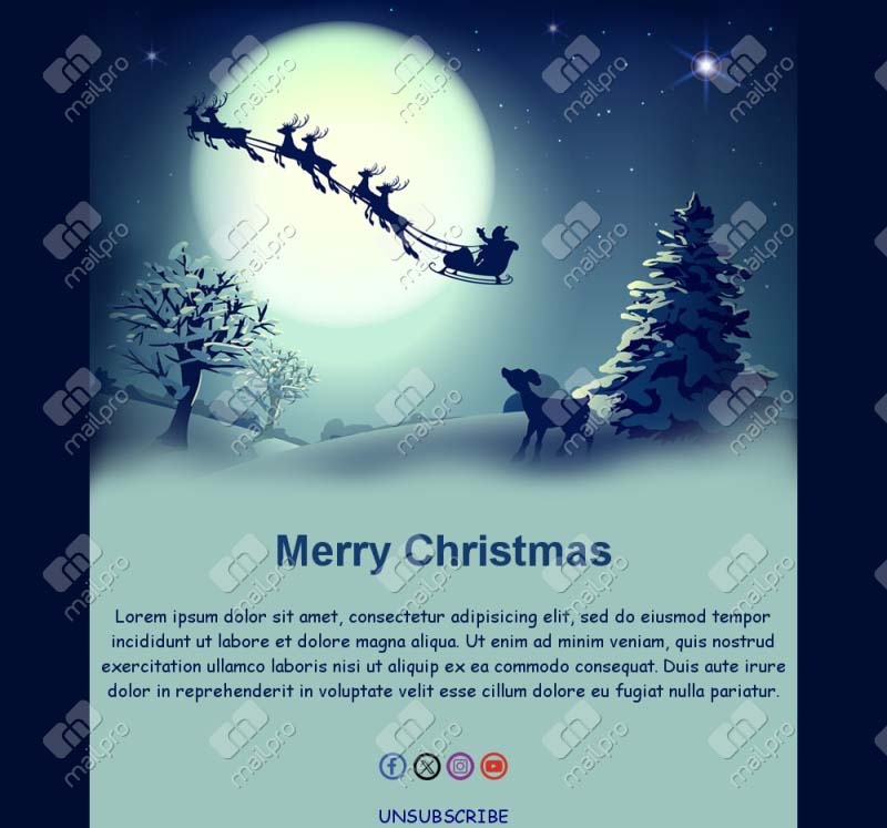 Christmas Email Newsletter