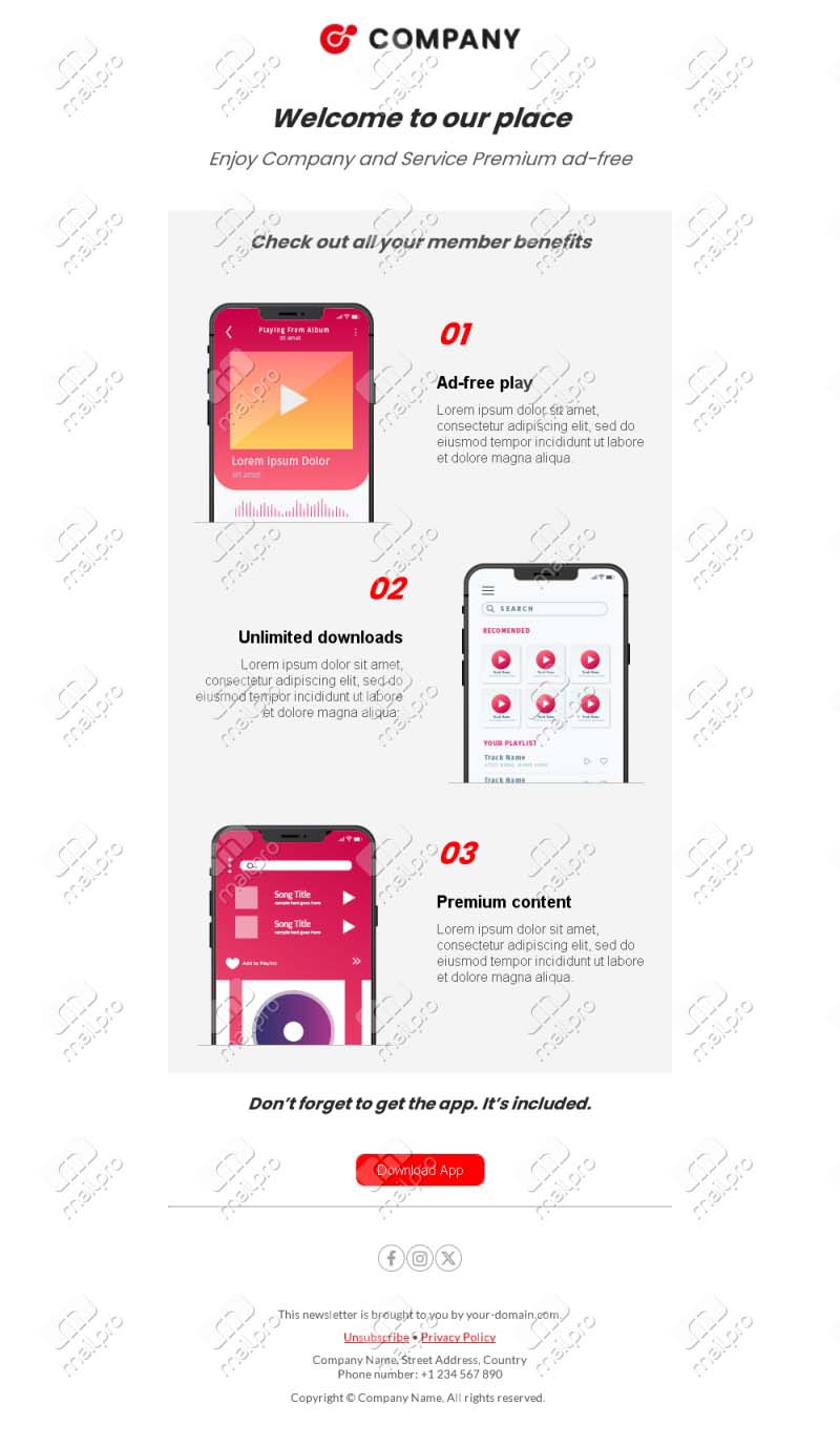 Warm Welcome Email Template