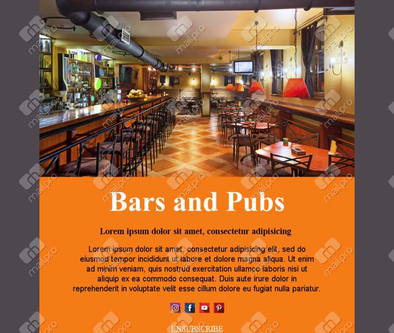 Pub Event Email Templates