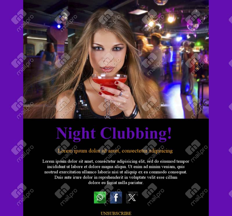 Bar Specials Email Layouts