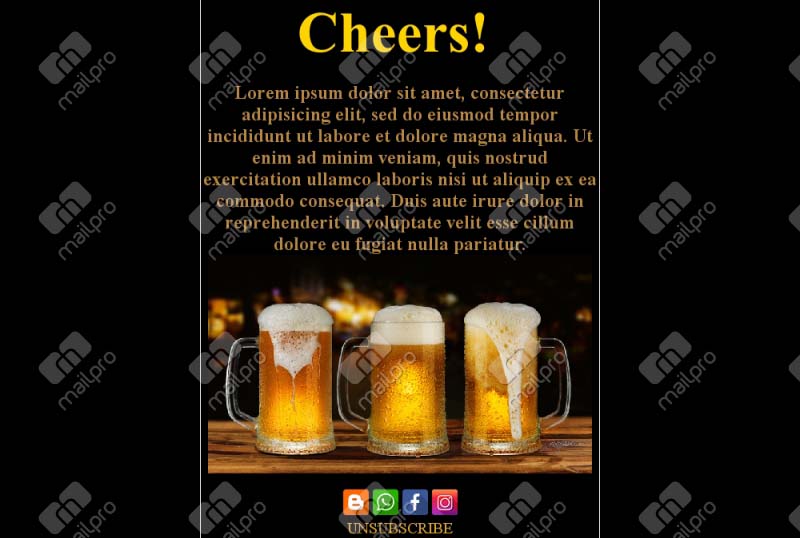 Pub Night Email Templates