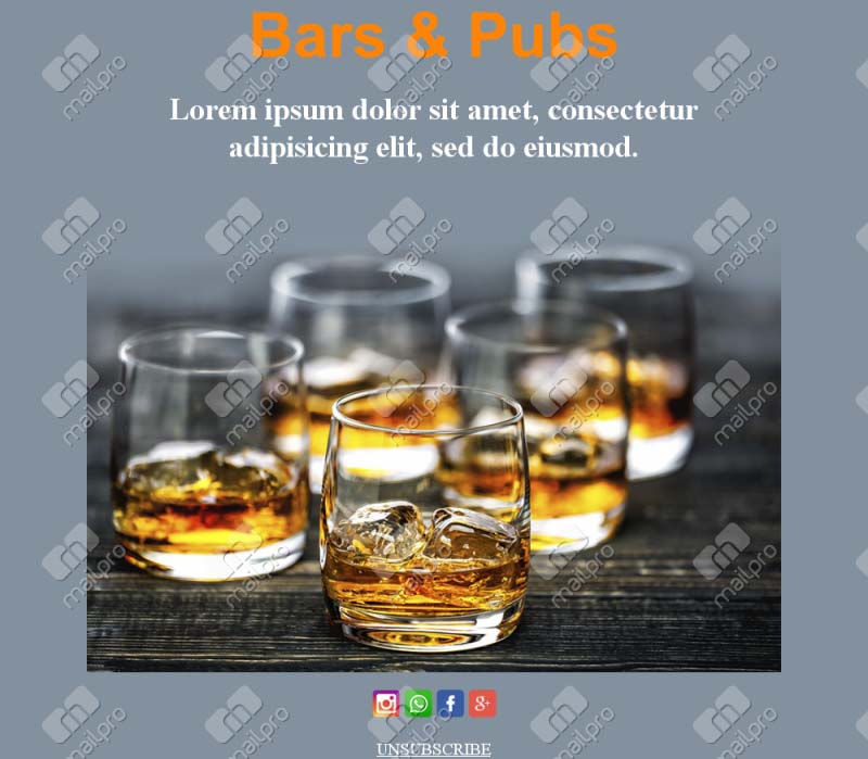 Bar Favorites Email Layouts