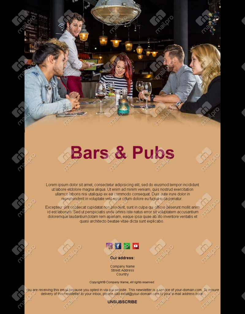 Fun Bar Email Templates