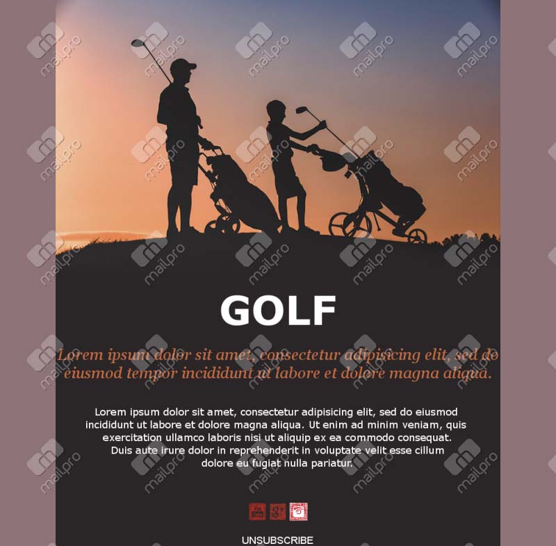Golf Tips Email Templates