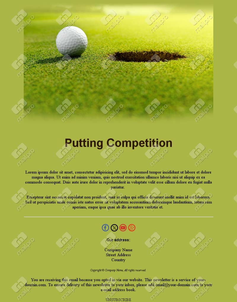 Golf Score Update Emails