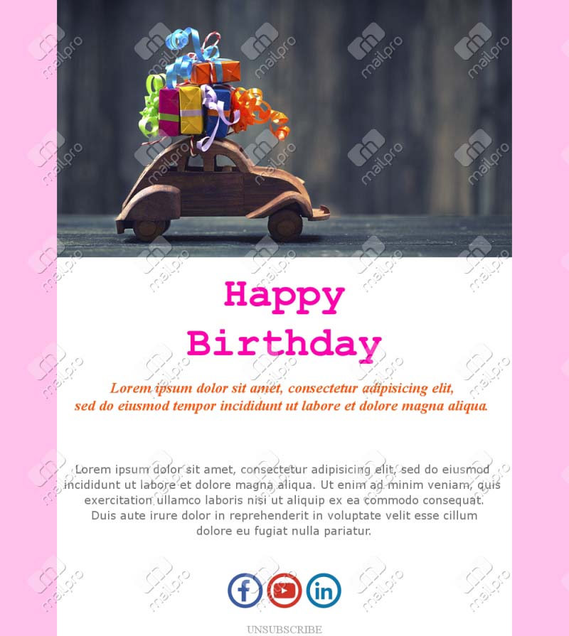 Birthday Celebration Emails