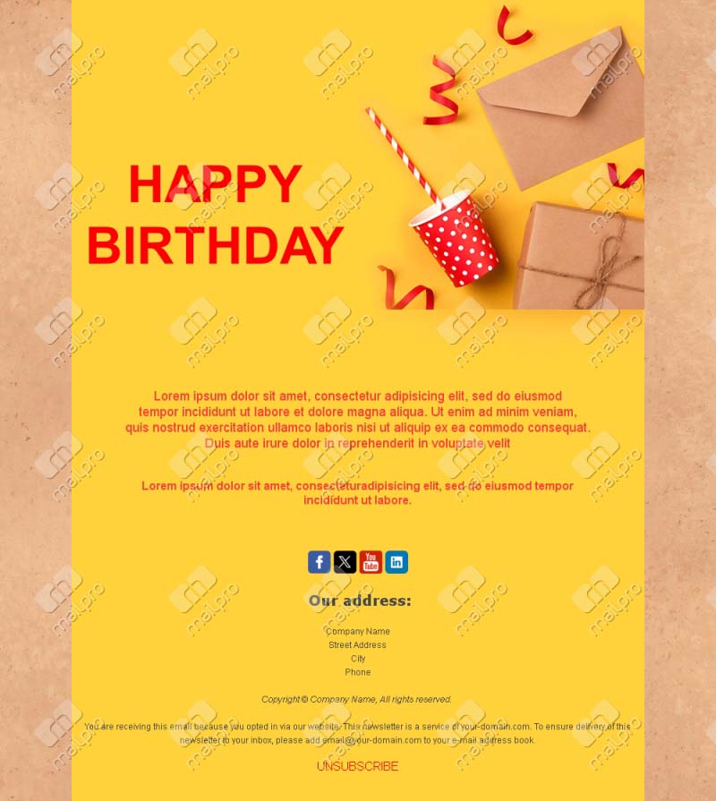 Fun Birthday Email Templates