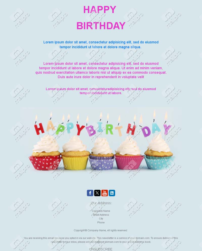 Birthday Celebration Emails