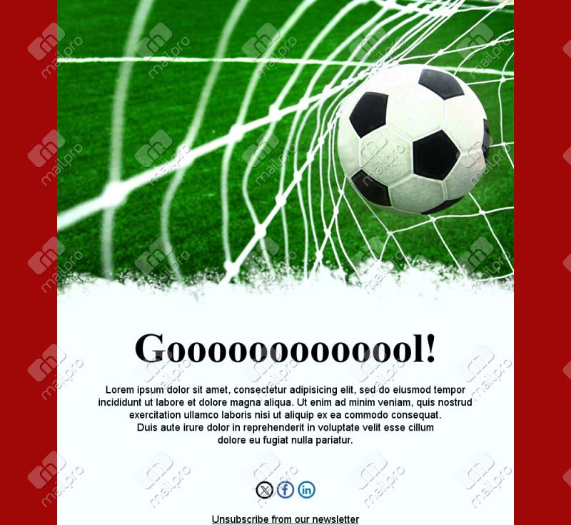Game Day Email Templates