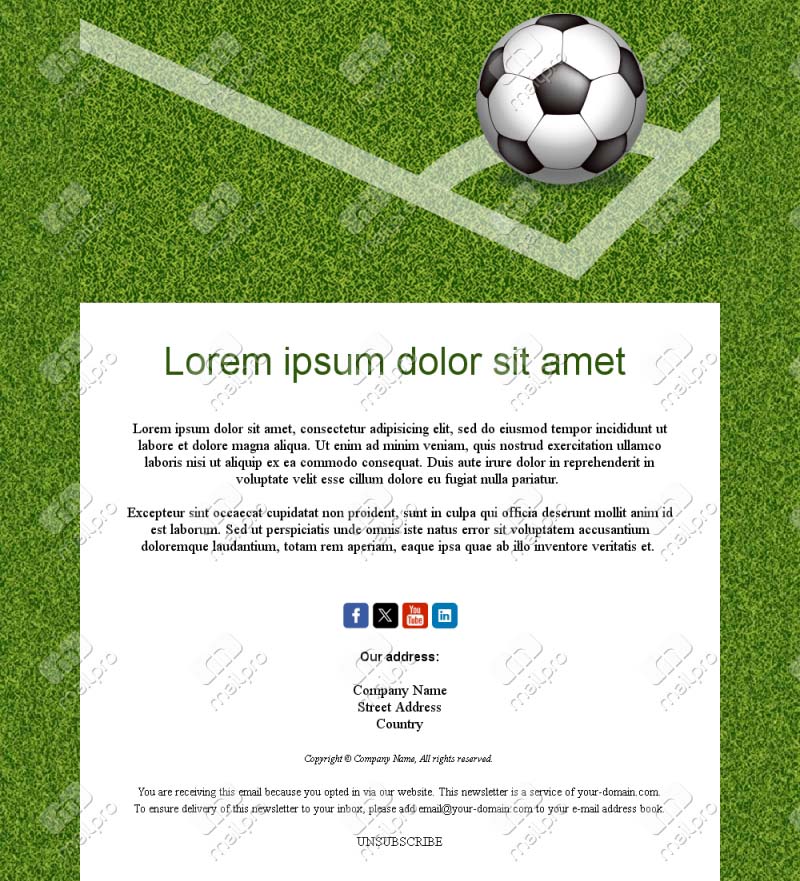 Basketball Club Email Layouts