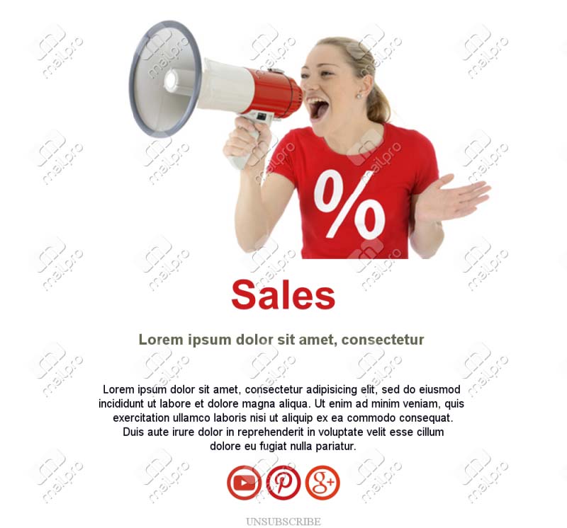 Special Sales Email Offers