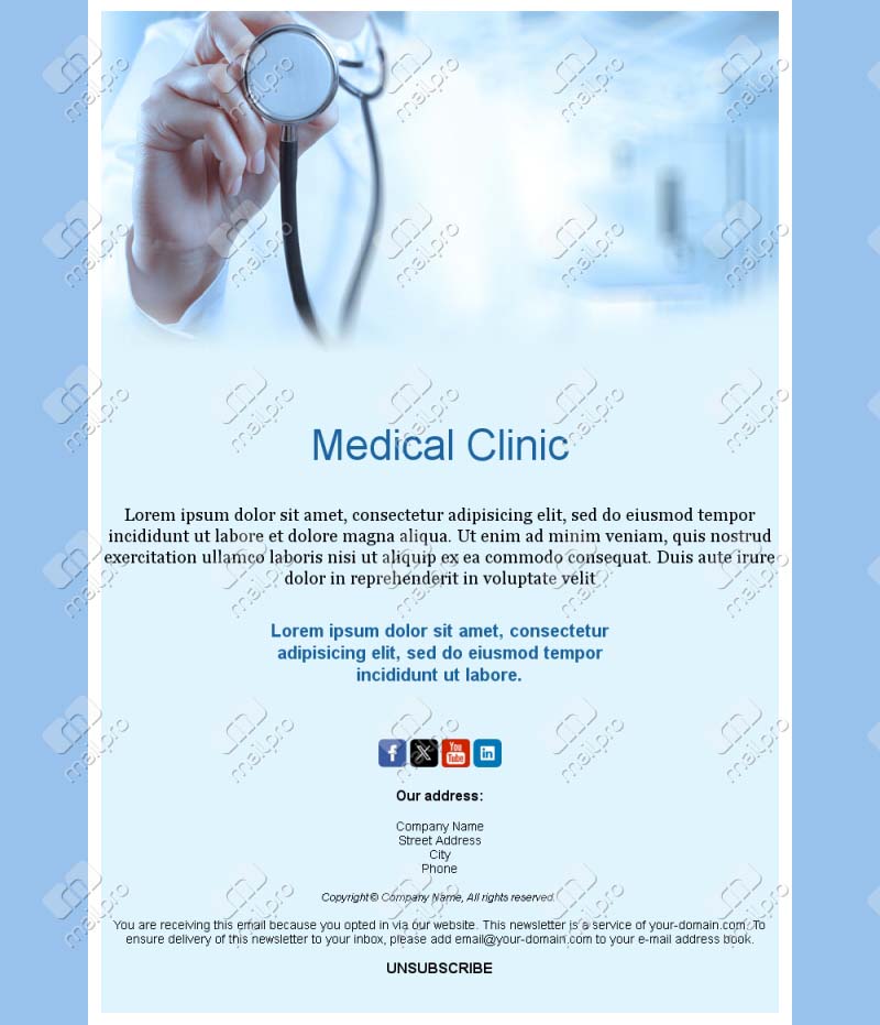 Health Clinic Email Templates