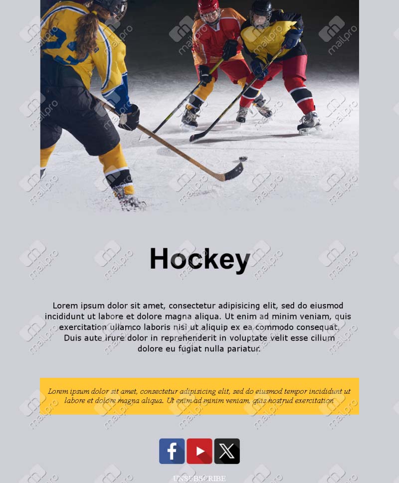 Hockey Highlight Emails