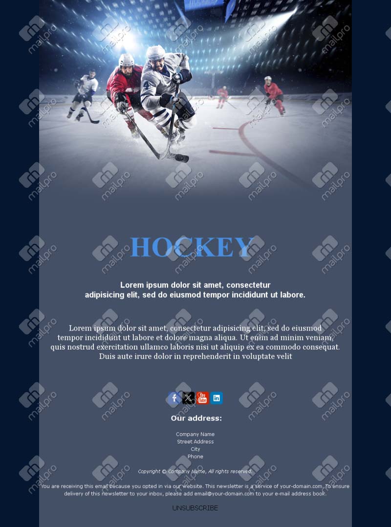 Live Hockey Email News